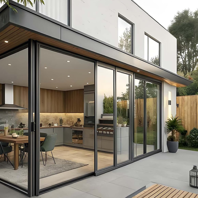 باب منزلق من سبائك الألومنيوم يعمل بنظام التشغيل/الإيقاف الصامت