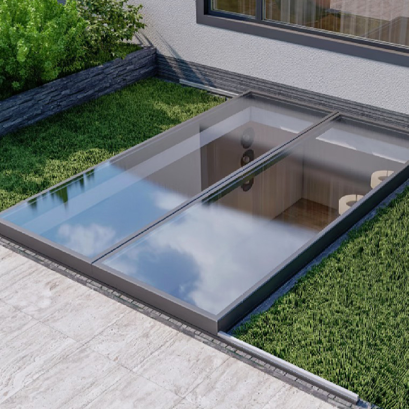 نافذة سقف منزلقة من سبائك الألومنيوم (نظام المسار الصامت)