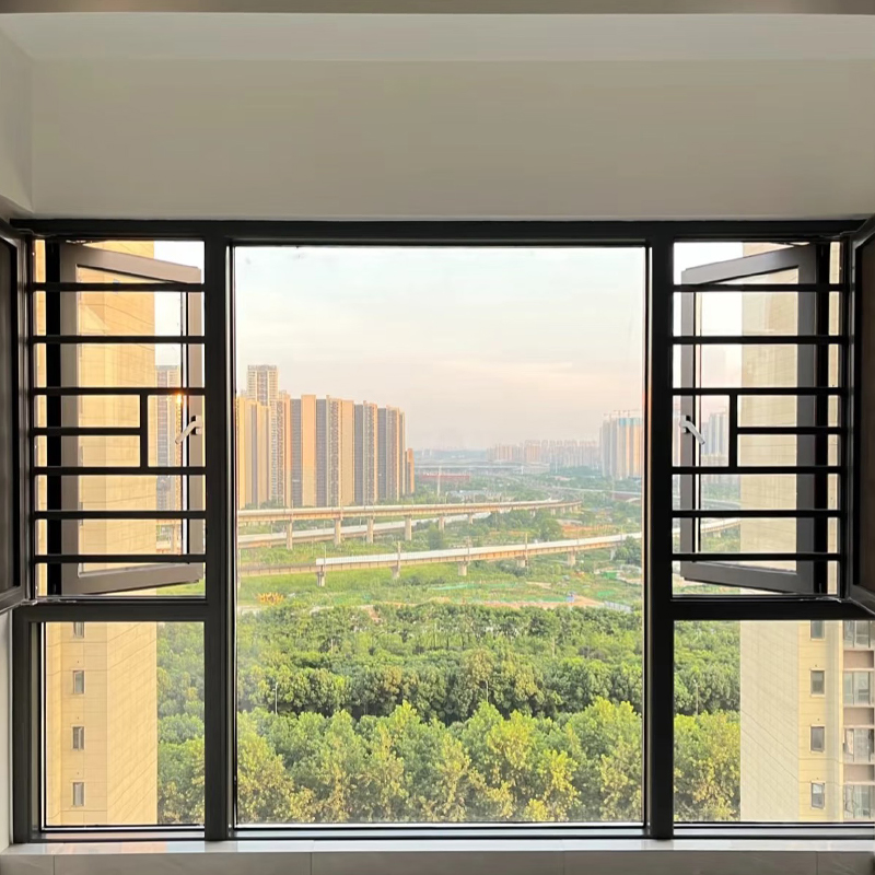 درابزين النوافذ المصنوع من سبائك الألومنيوم ذو الهيكل السميك